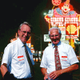 Prostitution clients Bill Kreutz and Gary Janush pose for a photo during last year's New Jersey Dental Association convention.
